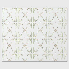 Botanische Kerstmis Cadeaupapier