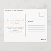 botanische kerstmis met waterverf van ballerina briefkaart (Achterkant)