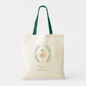 botanische kerstmis met waterverf van ballerina tote bag (Achterkant)