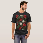 Botanische Kerstmis T-shirt (Voorkant volledig)