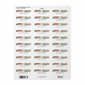 Botanische Kerstmis | Vakantie Etiket (Full Sheet)