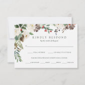 Botanische Kerstmis | Vakantie maaltijdkeuze RSVP (Voorkant)