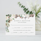 Botanische Kerstmis | Vakantie maaltijdkeuze RSVP (Staand voorkant)