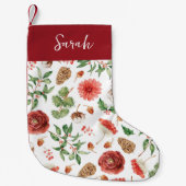 Botanische kerststalling kleine kerstsok (Voorkant)