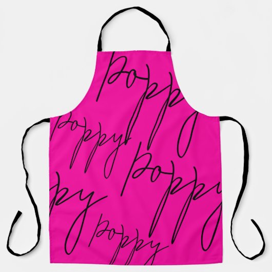 Botanische ketch: Sierkussen van papegaaibloemen Schort (Voorkant)