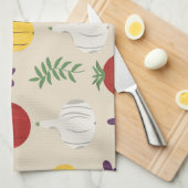 Botanische Keukenhanddoek Groente (Quarter Fold)