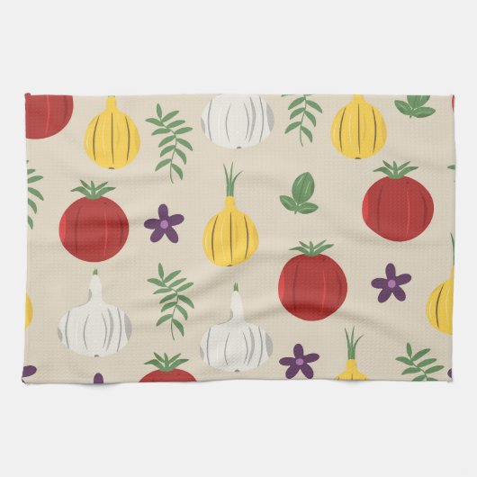Botanische Keukenhanddoek Groente (Horizontaal)