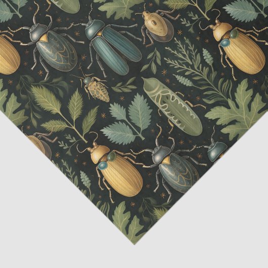 Botanische kevers tissuepapier (Detail)