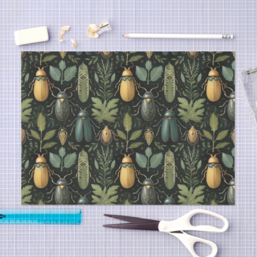 Botanische kevers tissuepapier (Craft)