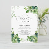 Botanische Klaver Levensviering Kaart (Staand voorkant)