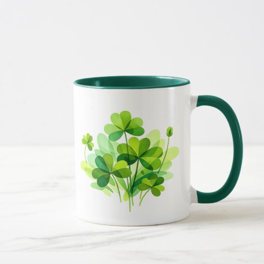 Botanische Klaverboeket St. Patrick's Day Mok (Rechts)