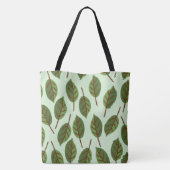 "Botanische kleine boombladeren minimalistisch" ca Tote Bag (Achterkant)