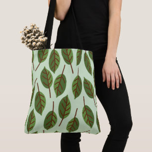 "Botanische kleine boombladeren minimalistisch" ca Tote Bag