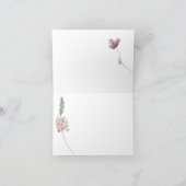  botanische kleine flora bedankkaart (Binnen)