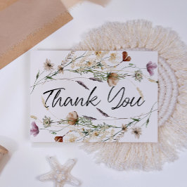  botanische kleine flora Elegant Bedankkaart
