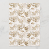  botanische kleine Floral-Romantische bruiloft Menu (Achterkant)