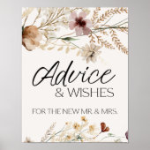  botanische kleine Kaart en cadeaubord Poster (Voorkant)