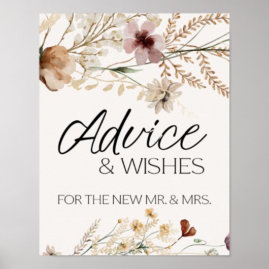  botanische kleine Kaart en cadeaubord Poster (Voorkant)