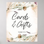  botanische kleine Kaart en cadeaubord Poster (Voorkant)