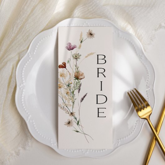  Botanische Kleine Kort Floral Gereserveerde zitpl Menu