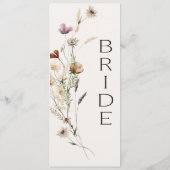  Botanische Kleine Kort Floral Gereserveerde zitpl Menu (Achterkant)