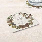  Botanische Kleine Liefde Bug Baby shower Kartonnen Onderzetters (Schuin)