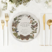 Botanische Kleine Liefde Bug Baby shower Papieren Bordje