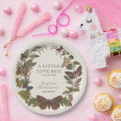 Botanische Kleine Liefde Bug Baby shower Papieren Bordje (Feest)
