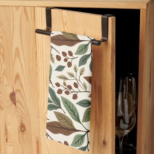 Botanische koffie Plant Theedoek (Derde Gevouwen)