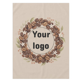 Botanische Koffieboon Krans Aangepast Logo Tafelkleed