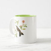  botanische kolibrie, wilde vogelkoffie mok (Voorkant links)