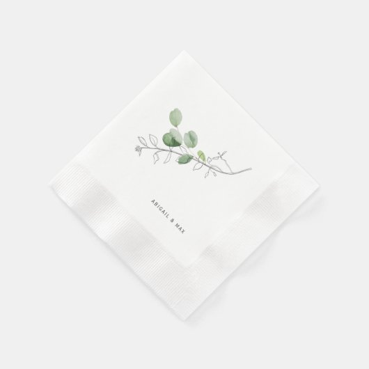 Botanische Koppels Douchen Custom Servet (Hoek)