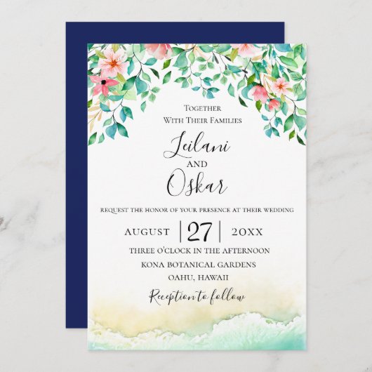 Botanische koraalwoningen kaart (Voorkant / Achterkant)