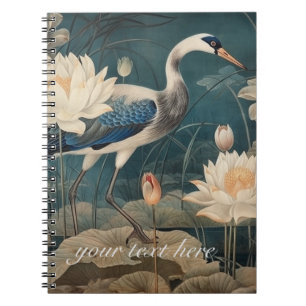  botanische kraan en lotus aanpasbaar notitieboek