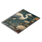  botanische kraan en lotus aanpasbaar notitieboek (Linkerzijde)