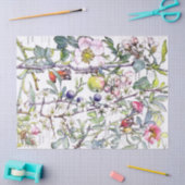 Botanische krab Apple Flowers Blossom Tissue Paper Tissuepapier (Craft)