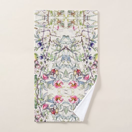 Botanische krab Apple Fruit Blossom Bath Towel Set Bad Handdoek (Handdoek)