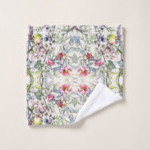 Botanische krab Apple Fruit Blossom Bath Towel Set Bad Handdoek (Wasdoekje)