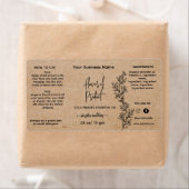 Botanische Kraft Essentiële Olie Fles Label (Insitu)