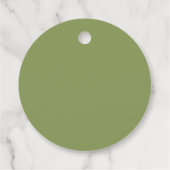 Botanische krans aardetinten bruiloft bedankjes labels (Achterkant)