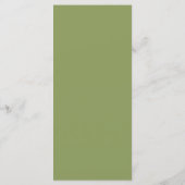 Botanische krans aardetone bruiloft menu (Achterkant)