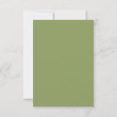 Botanische krans aardetone bruiloft RSVP kaartje (Achterkant)
