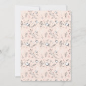 botanische krans | genderneutraal | Baby Shower Kaart (Achterkant)