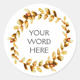 Botanische Kroon - Ceres - Ronde Sticker