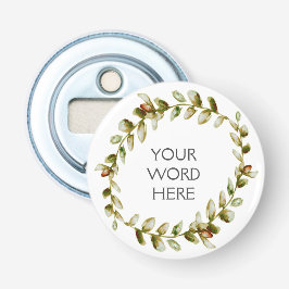 Botanische kroon - Juno - Button Flesopener