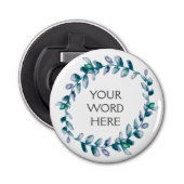 Botanische kroon - Salacia - Button Flesopener (Voorkant)