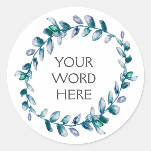 Botanische Kroon - Salacia - Ronde Sticker (Voorkant)