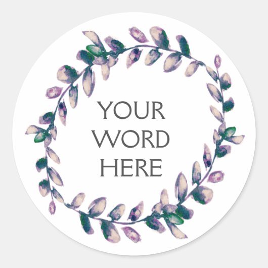 Botanische Kroon - Venus - Ronde Sticker (Voorkant)