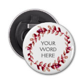 Botanische kroon - Vesta - Button Flesopener (Voorkant)