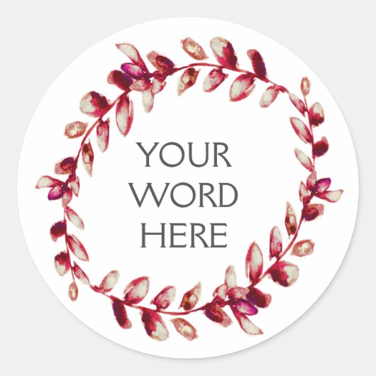 Botanische Kroon - Vesta - Ronde Sticker (Voorkant)